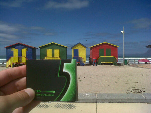 Ty_Ran's tweet photo. @5GumSA #5GUMEXPERIENCE #muizenberg huts #unique #capetown #ticketsplease #KooksCpt http://t.co/RlfJ1acsVZ
