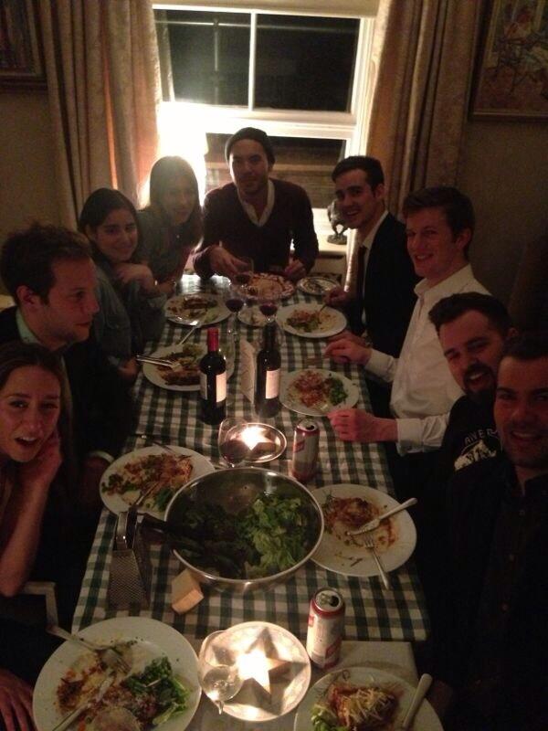 antoninaparker's tweet photo. Another great #supperclub, #dinnerparty @johnbussetil @HarrietStewart1 @RoxanneFirst http://t.co/U3AfP6Fbzw