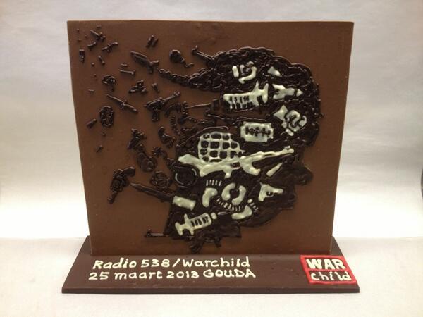 Vandaag gaat dit stuk in de veiling bij het Huis van de stad. De opbrengst gaat naar War Child!