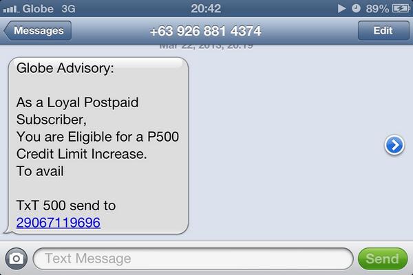 cowboy_ben's tweet image. #scam #creative #pasaload FYI @enjoyGLOBE @talk2GLOBE