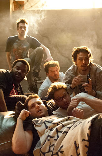 Sethrogen's tweet photo. Here's a pic of the boys. This Is The End! http://t.co/51UaEc9bDA