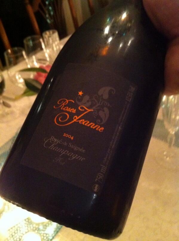 BroDomPerignon's tweet image. &amp;amp; first on our #ChampagneFlight a C. Bouchard Roses de Jeanne rose saignée - brilliant mineral complexity