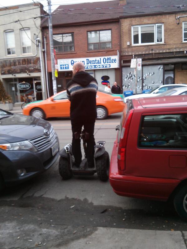 Gideonhayden's tweet image. Didn&apos;t think I&apos;d still be seeing segways on the road in 2013 #uselesstech