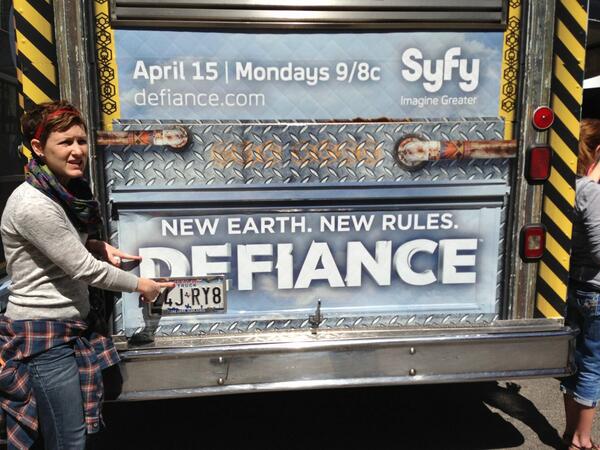 JackDGentleman's tweet photo. SyFy village is awesome! #defiancesxsw http://t.co/K8Ncb701z3