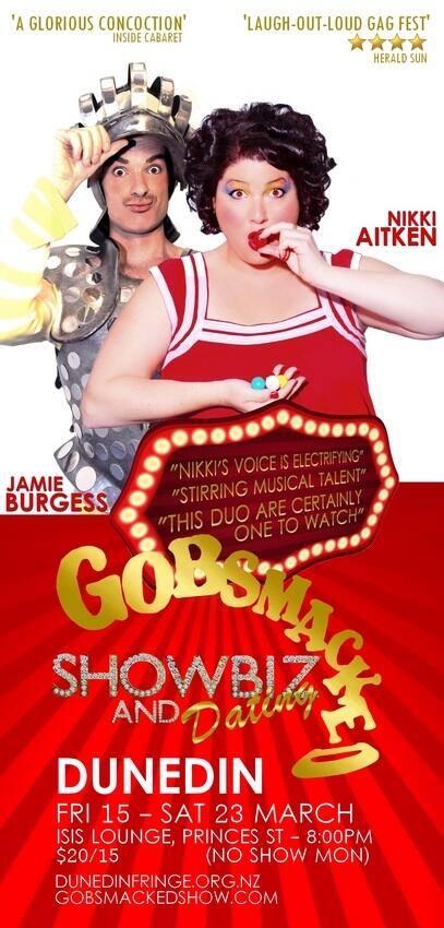 redhotshows's tweet photo. Best Comedy Nominee Gobsmacked! Hits Dunedin Friday! @DunedinFringe @DunedinNZ @Lovedunedin http://t.co/HbH8t5XelO http://t.co/kHBF9Kt1So