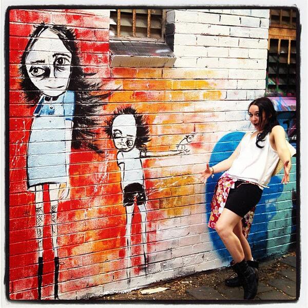 TierneyArt's tweet photo. popped my street art cherry! http://t.co/e2tBlTkDXl