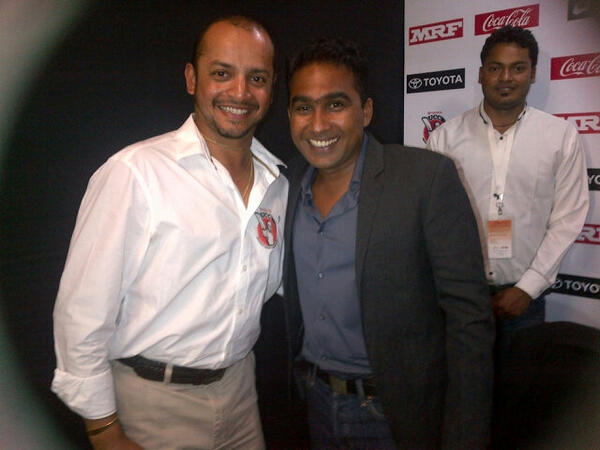 kartikmurali's tweet photo. From the commentators box,the room with the view http://t.co/bGIXgvHhVC