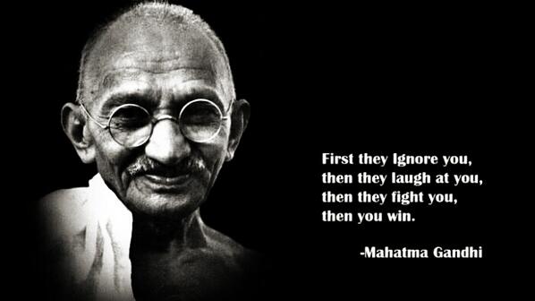 qzmind's tweet image. Keep calm and listen to Gandhi #AwesomeTip