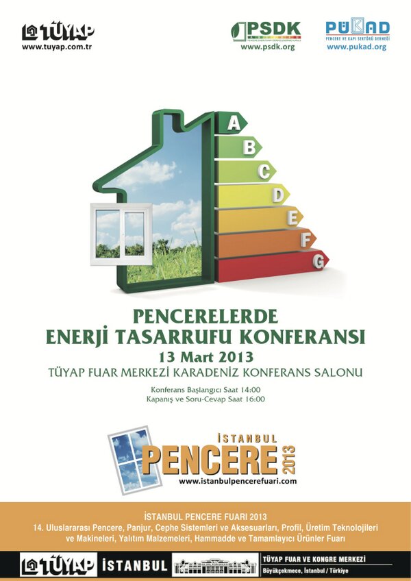 PencereFuari's tweet photo. ‎13 Mart Çarşamba Saat 14:00'te Pencerelerde #Enerji Tasarrufu konulu konferansımıza davetlisiniz! http://t.co/wMa3SgYXFn