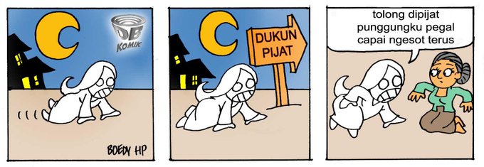 Kumpulan Komik Strip Bertema Horor Yang Gak Nyeremin Malah 