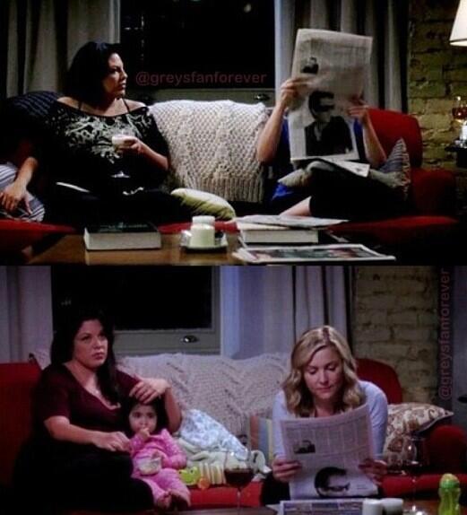 greysdoctor's tweet photo. @shondarhimes I discovered the paper in these scenes have the same paper cause I have two much time on my hands! http://t.co/HZdXohQWQy