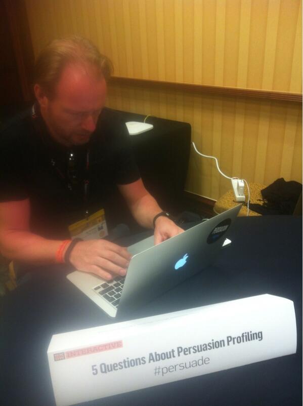 klazema's tweet photo. 5 questions about persuasion profiling expertly answered by @JaySter #sxsw13. http://t.co/j04Ks1L0kI