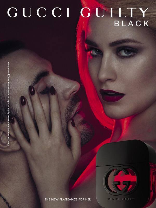 gucci's tweet photo. The Gucci Guilty saga continues... http://t.co/LHlQ7qw8RQ #guiltyblack http://t.co/ckf37oc7c2