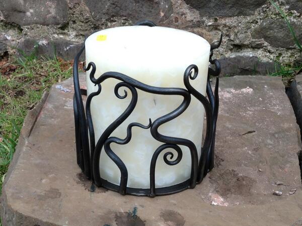 GwarBar's tweet photo. Organic candle holder i made today http://t.co/elIewNMFlB