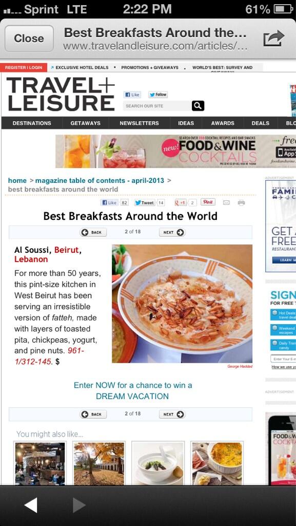 LebaneseProblem's tweet photo. Lebanon voted as having the #1 breakfast in the world! http://t.co/uqgKV5KiiE