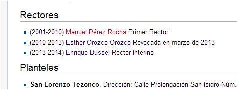 sirmaya's tweet image. RT @el_fraze: Wikipedia lo hizo oficial #DusselRectorUACM  #UACM
