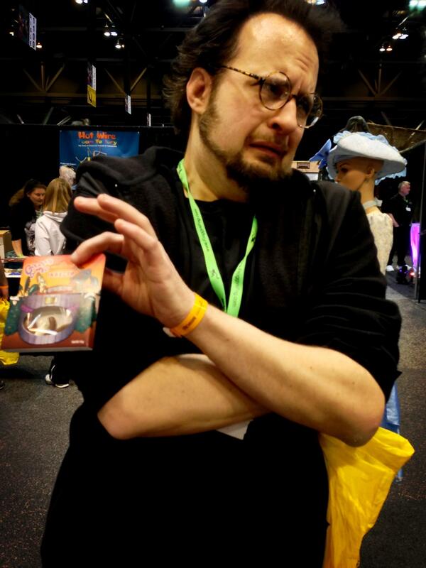 ImageWorks_FX's tweet photo. Joe Lester being grossed out by #hotlicks chocolate covered larvettes and crickettes. Bahahaha http://t.co/sxfNiky0qR