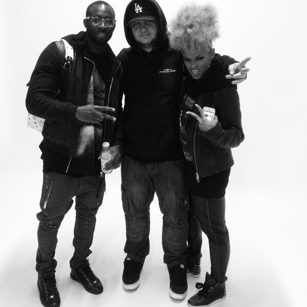 FleurEast's tweet photo. “@RVDS: Without my #fightline hoody I would have probably died from the cold today!! @_The__One http://t.co/OmekcR1pX4”Great working with u!