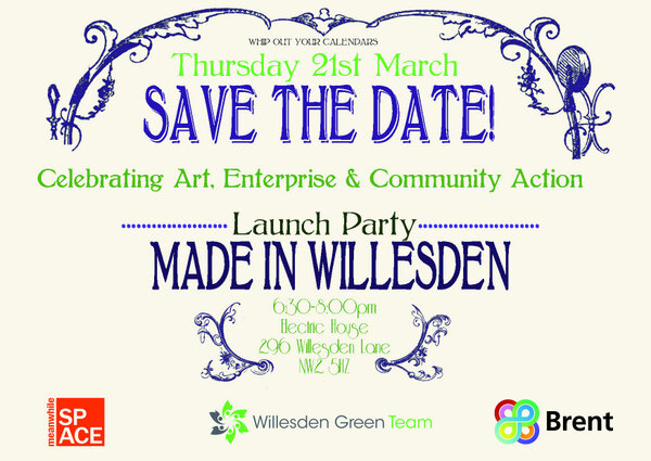 MadeInWillesden's tweet photo. You are cordially invited to a special evening to celebrate Willesden Green arts initiatives over the last 2 years! http://t.co/kLTS1OdgIb