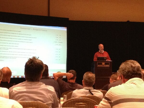 #2013momentum attendees learn about Honeywell's EEO program.