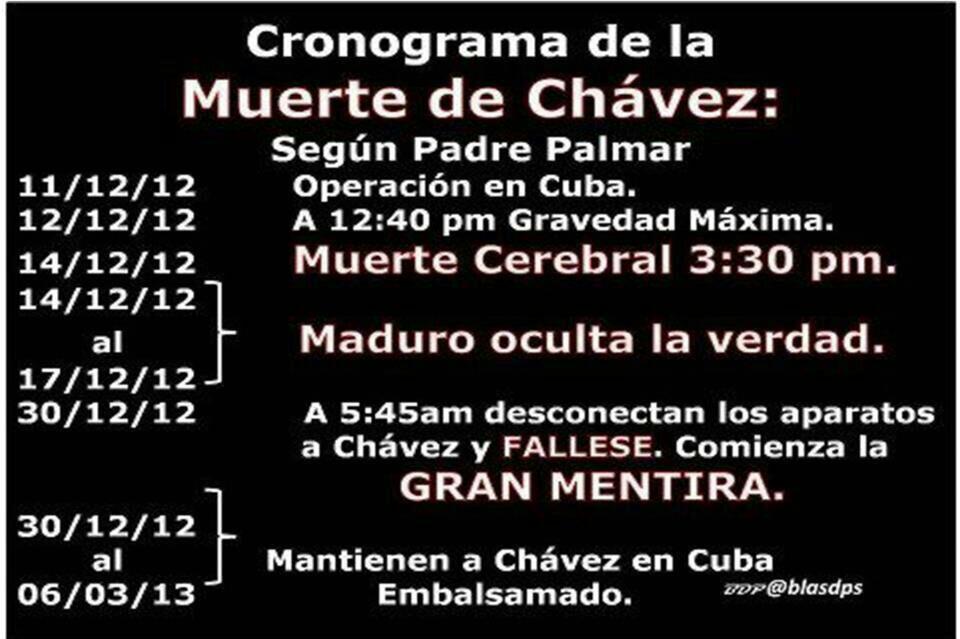 ACTUALIZACIONES  !!! #Venezuela , padre Palmar revela la verdad sobre la muerte de Chávez BFHJ6OrCUAAIyL-
