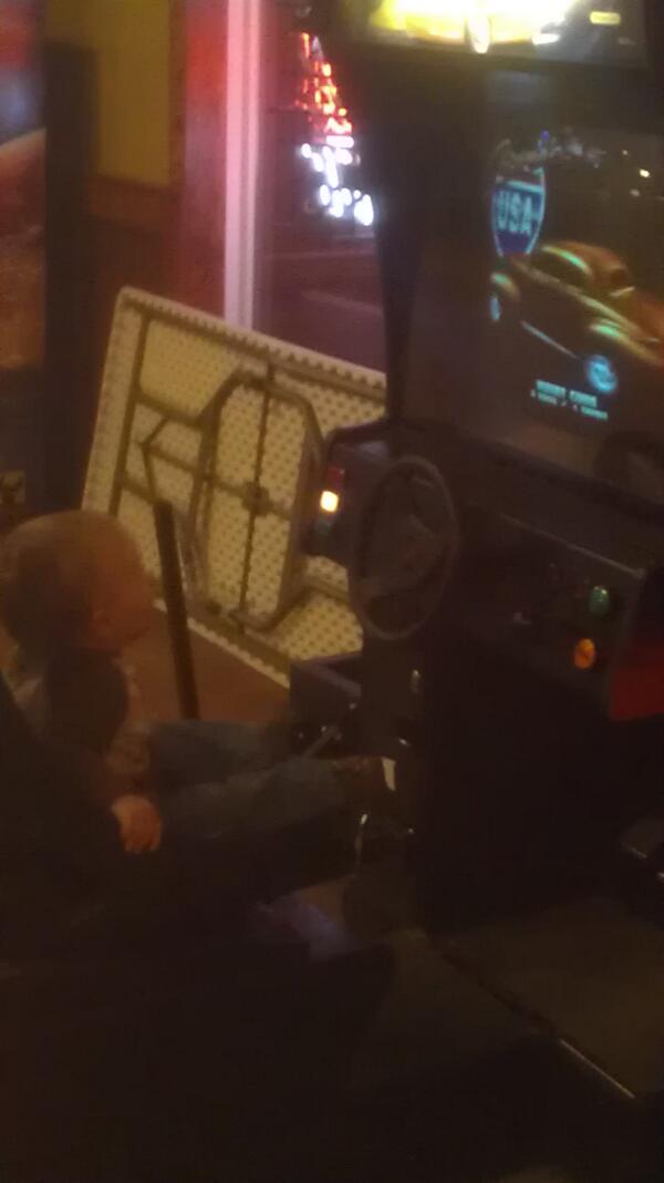 DanikaRaye11's tweet image. And he is ready to go. #nephew #drivingmachine #speed