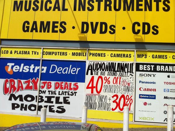 DaveZ_JBaus's tweet photo. SALES @JBHiFi @JBFrankston #jensenspeakers  #Telstra #Sony #OnkyoAV #LGElectronics #Xbox #iTunesGiftCards http://t.co/RlDFGmSBYG