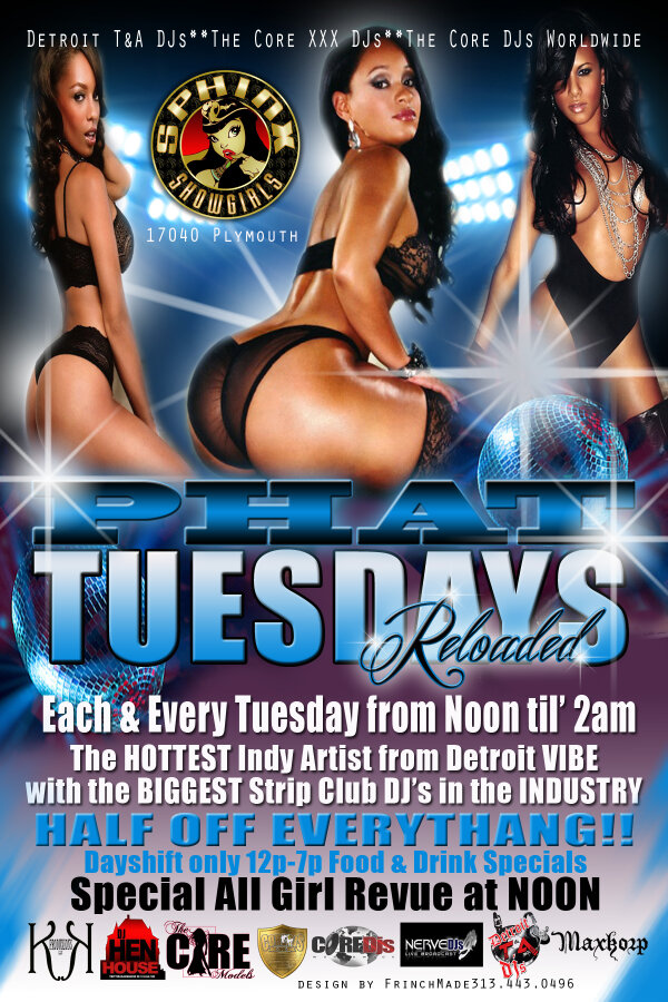 Maxkorp's tweet photo. @313BusinessLady 2DAY PHAT TUE @SphinxShowgirls ALL DAY INDUSTRY MEETS TITTY BAR EVENT 12PM-2AM HOSTED @DJHENHOUSE http://t.co/c87FeqZtQJ