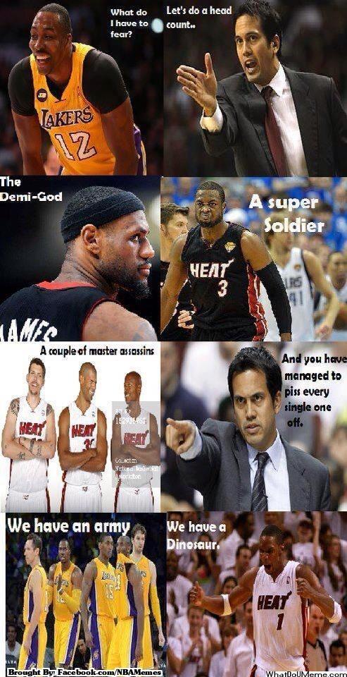Nba Memes On Twitter The Miami Heat Vs The Los Angeles Lakers Http T Co 5ycablviof Http T Co 3wwzjpwcdu