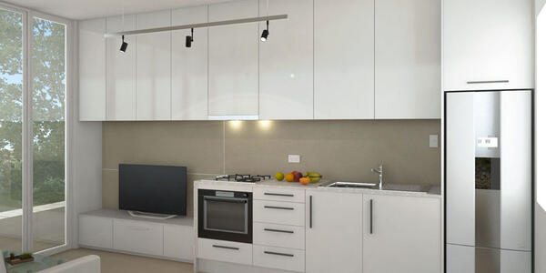 ModuleLiving's tweet image. @leigh_sexton how would you like to cook in one of these? A great kitchen hidden in a backyard abode! #MKR