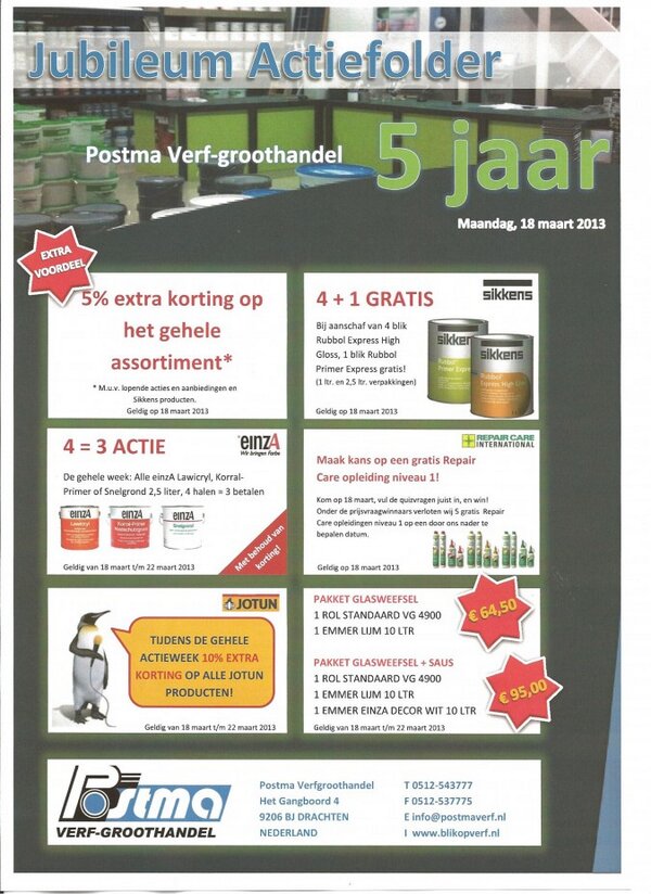 PostmaVerf's tweet image. Actieweek! #Semin #Dassy #schilder #winterschilder #verf