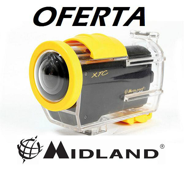 Oferta! Cámara Midland XTC-200 con todos los accesorios por 129,90€! Más información en info@racing-64.com!