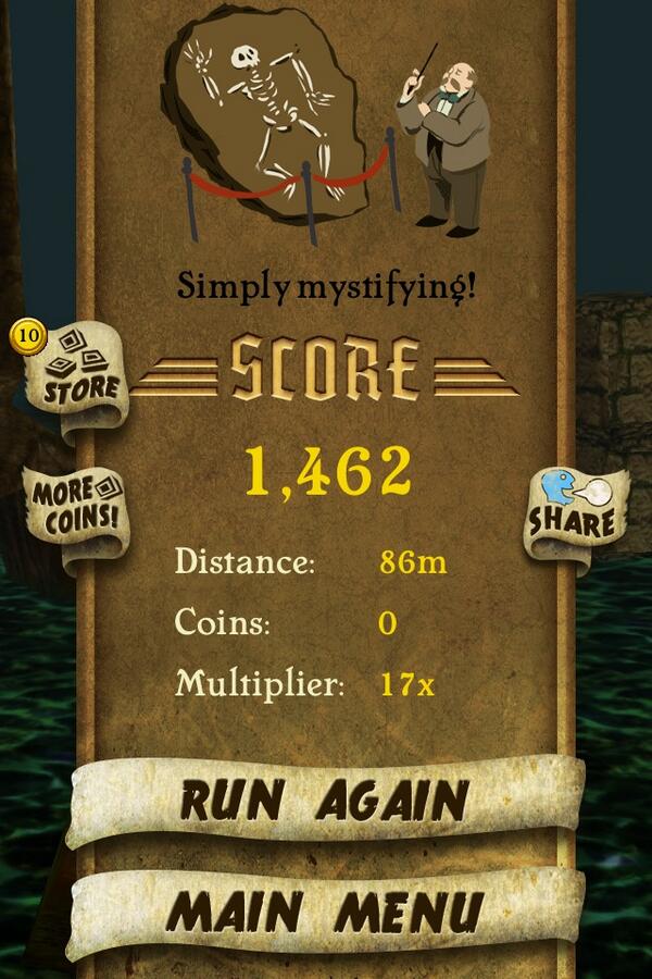 silvercat2012's tweet image. I got 1,462 points while escaping from ffghhgtwdyoojhhdemon monkeys. Beat that! bit.ly/TempleRunGame #TempleRun