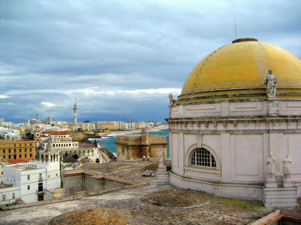 #Cádiz vista desde la cubierta de la catedral #Andalucía