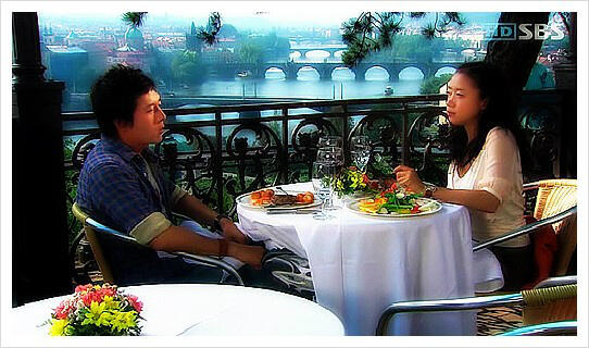 프라하에서 전망 끝내주는곳!! 추억의 드라마~ 프라하의 연인 촬영지, 하나브스키 파빌리온 !! 에서 내려다보는 까를교 풍경,,전도연, 김주혁 두...