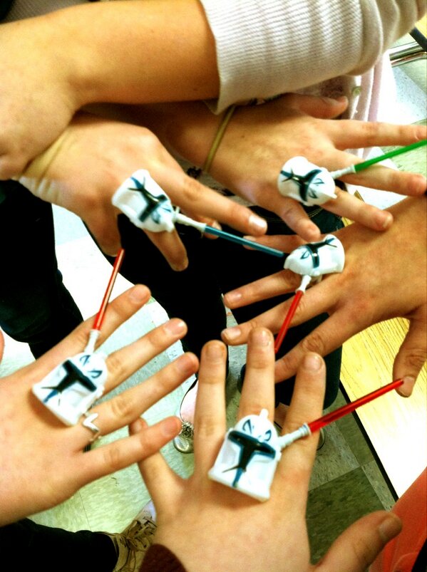 savmaw's tweet image. Star Wars birthdayyyyy:) hahahahaha @Briana_spain @BoyceWhitney @jamie_nielson #kaders