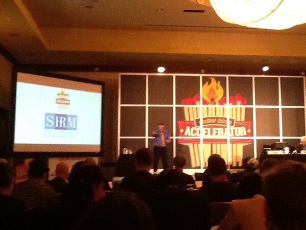 LiamTFitz's tweet image. Currently watching the Mobile Technology #SXAccelerator awards #SXSWPropeller