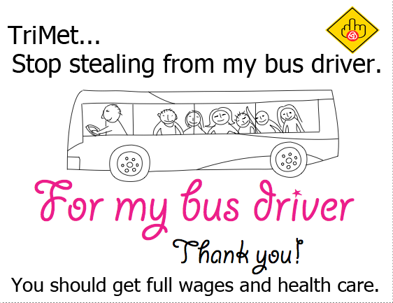 #TriMet is soooo 2 faced. Now they come up with driver appreciation day. Show by paying wages and health care.