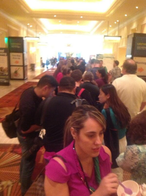 CeleriRouge's tweet image. Te line to see #PrestonBailey in action #csce2013