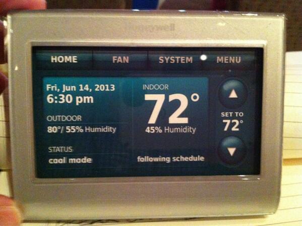 New Prestige IAQ thermostat w/ RED-LINK . Control multiple locations via the Internet- free app #2013momentum