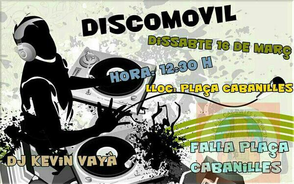 I per començar be les falles discomovil a la plaça cabanilles dia 16 ! Esteu tots convidats