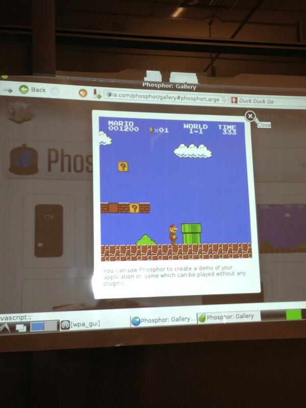 bobbymarko's tweet image. @cmcfadden Phosphor running on a Raspberry Pi!