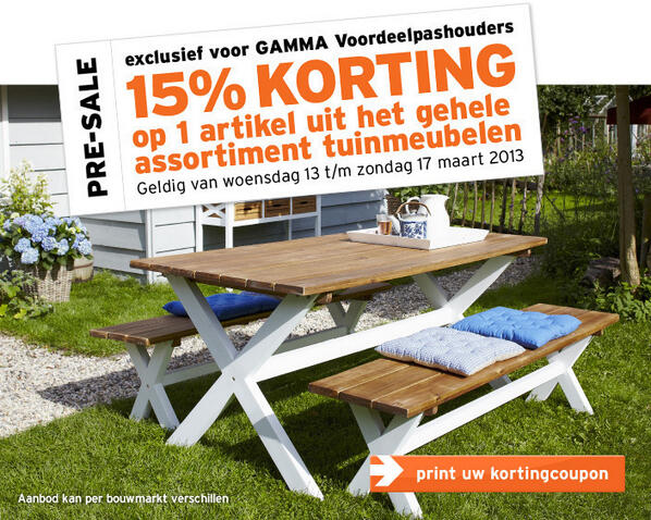 GammaUtrechtWes's tweet photo. Wij geloven nog steeds in de komst van de #Lente, #Zon en #Warmte dus daarom volop #korting op #tuin artikelen http://t.co/DRzspNzrVP