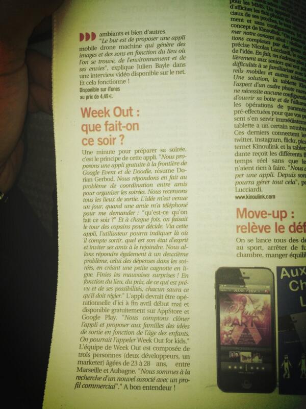 WeekOutApp tweet picture