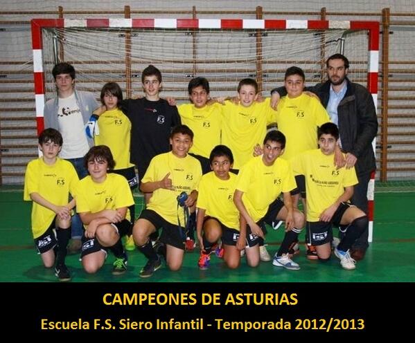 Liga infantil   |   <a href="/escuelaFSsiero/">Escuela FS Siero</a> 5 - 3 Aramo   |   Campeones de Asturias
