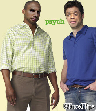 FaceFlips's tweet image. Shawn and Gus from TV Show Psych