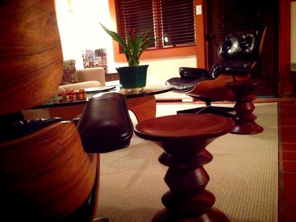 yvesbehar's tweet photo. Early rise at the @HermanMiller cottage that Nelson, Eames, Girard used to stay at.... http://t.co/JhYDw0KT9j