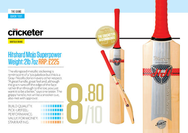 HitsHardCricket's tweet photo. ...and the Mojo wins its first test in @TheCricketerMag's April issue; it hit, hard. http://t.co/bmuqZFQOfS