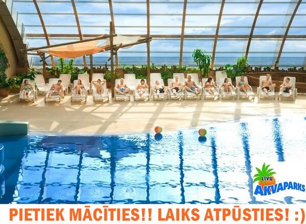 PIETIEK MĀCĪTIES! Laiks atpūsties! :) Seko @Jurmalas_zinas , RT šo ziņu un laimē divas biļetes uz  LĪVU AKVAPARKU! :)
