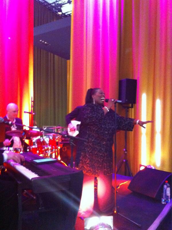 kandbnews's tweet photo. Brilliant aftershow party RT “@Industry_London: Brilliant! The FAB-U-LOUS Bridget Fogle at the #burgbad party #ISH13 http://t.co/zRpeWsTP0A”